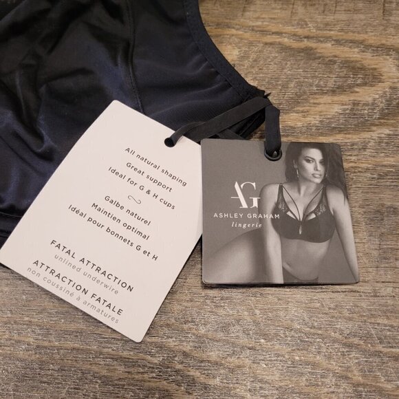 NWT ASHLEY GRAHAM | Fatal Attraction Soft Cup Bra Unlined Underwire | Sz. 34H - Picture 8 of 14
